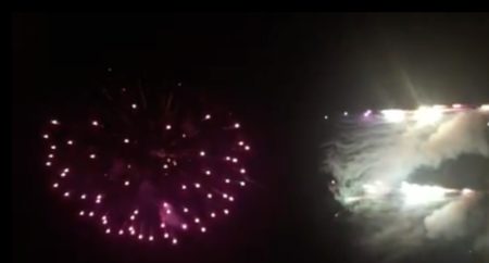 秋田大曲 商工会議所青年部のマークの花火！